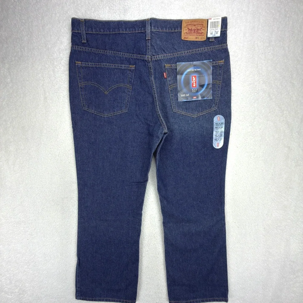 Levis 517 Boot Cut Denim Jeans‎ Mens 40x30 Blue NWT Y2K 90s